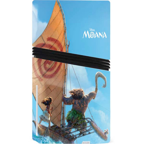 Disney Princess Moana Movie Poster PS5 Pro Disk Bundle Skin
