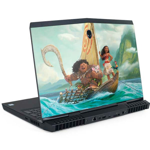 Disney Moana and Maui Set Sail Dell Alienware Skin