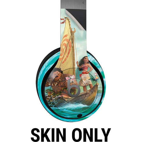 Disney Princess Moana and Maui Set Sail Beats Solo 4 Wireless Headphones Skin