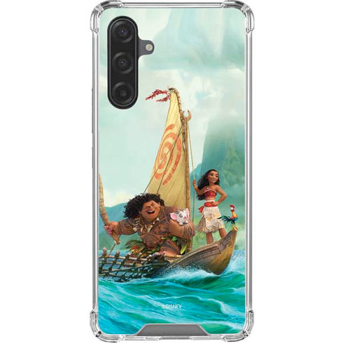 Disney Princess Moana and Maui Set Sail Galaxy A17 Clear Case