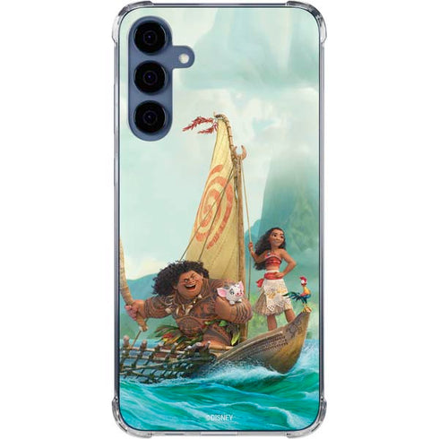Disney Moana and Maui Set Sail Galaxy A35 5G Clear Case