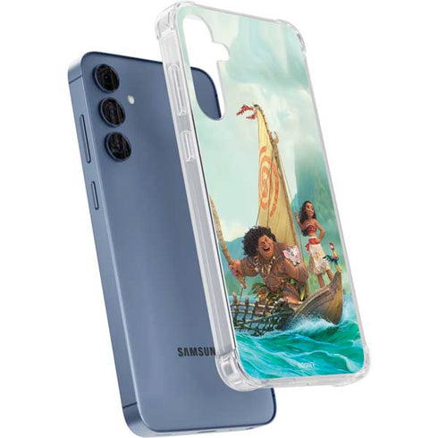 Disney Moana and Maui Set Sail Galaxy A35 5G Clear Case