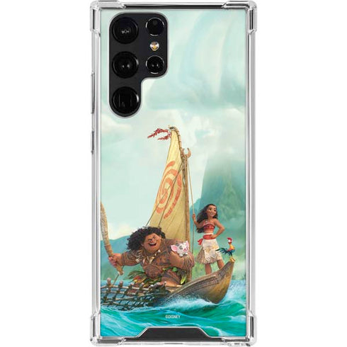 Disney Moana and Maui Set Sail Galaxy S23 Ultra Clear Case