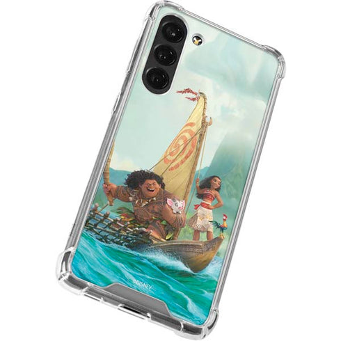 Disney Princess Moana and Maui Set Sail Galaxy S24 FE Clear Case