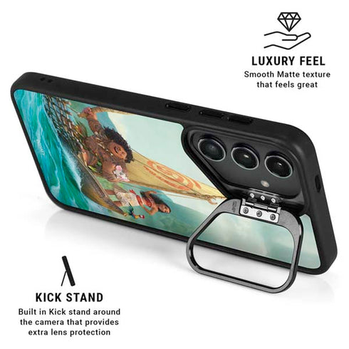 Disney Princess Moana and Maui Set Sail Galaxy S25 Kickstand Case