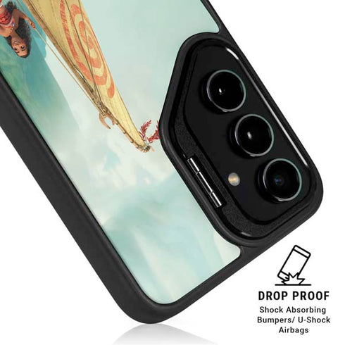 Disney Princess Moana and Maui Set Sail Galaxy S25 Kickstand Case