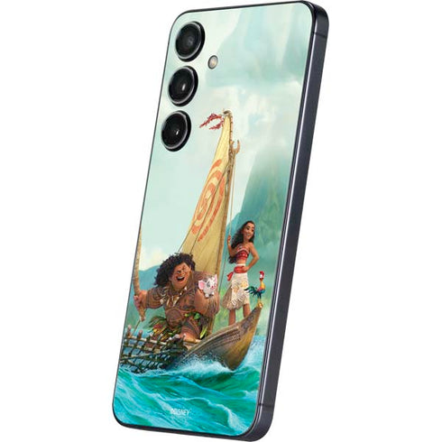 Disney Princess Moana and Maui Set Sail Galaxy S24 Plus Skin