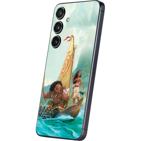 Disney Princess Moana and Maui Set Sail Galaxy S25 Skin