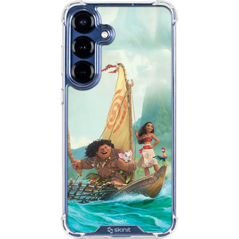 Disney Princess Moana and Maui Set Sail Galaxy S25 Clear Case