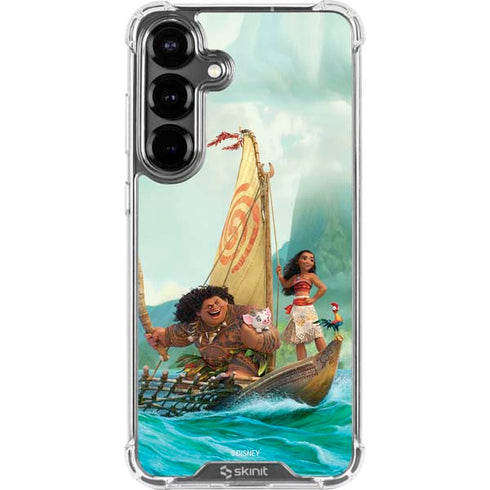 Disney Princess Moana and Maui Set Sail Galaxy S26 Clear Case