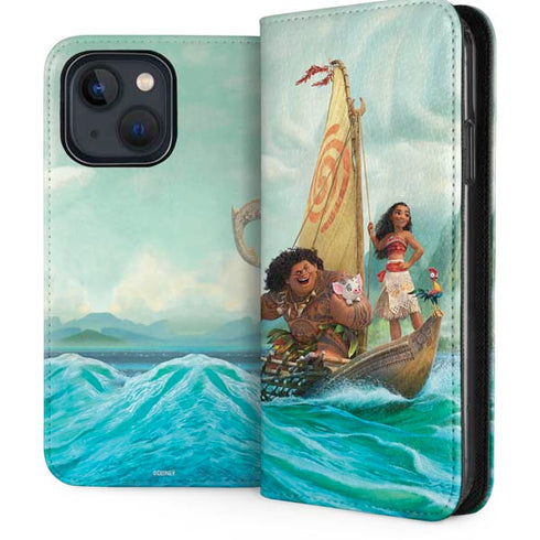 Disney Moana and Maui Set Sail iPhone 13 Folio Case