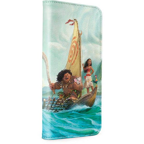 Disney Moana and Maui Set Sail iPhone 14 Pro Folio Case