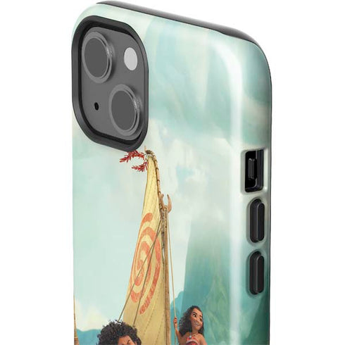 Disney Moana and Maui Set Sail iPhone 15 Impact Case