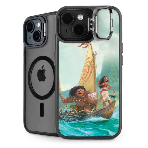 Disney Princess Moana and Maui Set Sail iPhone 15 Plus Kickstand Case