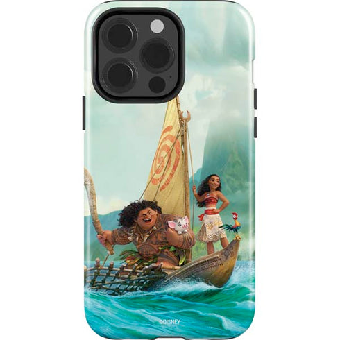 Disney Moana and Maui Set Sail iPhone 15 Pro Impact Case