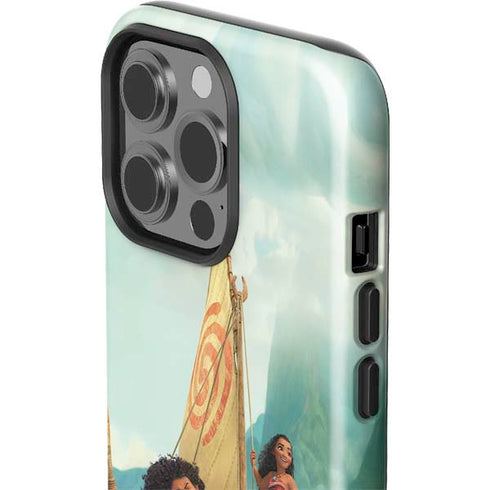 Disney Moana and Maui Set Sail iPhone 15 Pro Impact Case