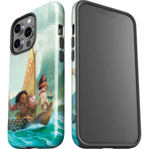 Disney Moana and Maui Set Sail iPhone 15 Pro Impact Case