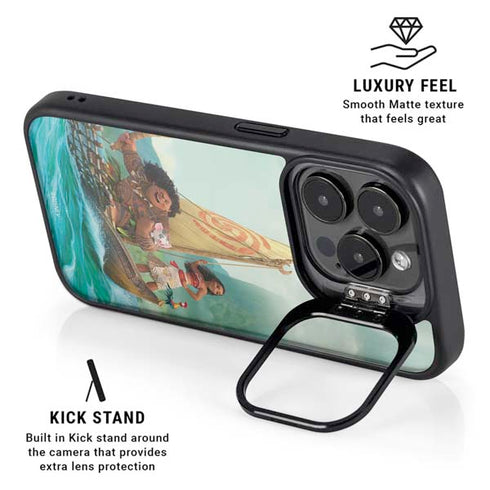 Disney Moana and Maui Set Sail iPhone 15 Pro Max Kickstand Case