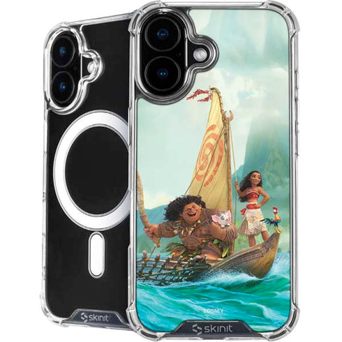 Disney Princess Moana and Maui Set Sail iPhone 16 MagSafe Case
