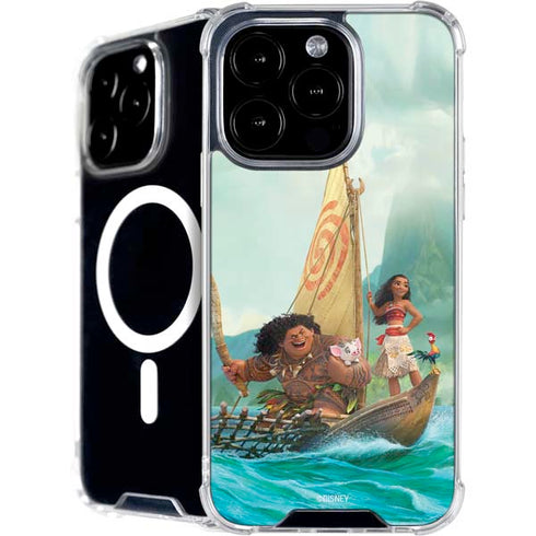 Disney Princess Moana and Maui Set Sail iPhone 16 Pro MagSafe Case
