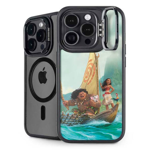 Disney Princess Moana and Maui Set Sail iPhone 16 Pro Max Kickstand Case