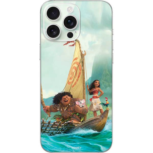 Disney Princess Moana and Maui Set Sail iPhone 16 Pro Max Skin