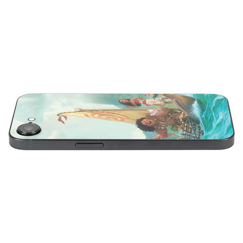Disney Princess Moana and Maui Set Sail iPhone 16e Skin