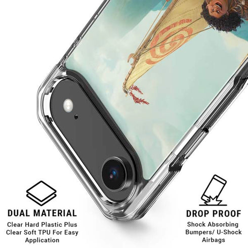 Disney Princess Moana and Maui Set Sail iPhone 17 Air Clear Case