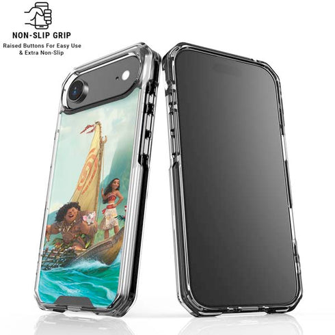 Disney Princess Moana and Maui Set Sail iPhone 17 Air Clear Case