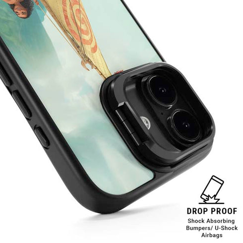 Disney Princess Moana and Maui Set Sail iPhone 17 Kickstand Case