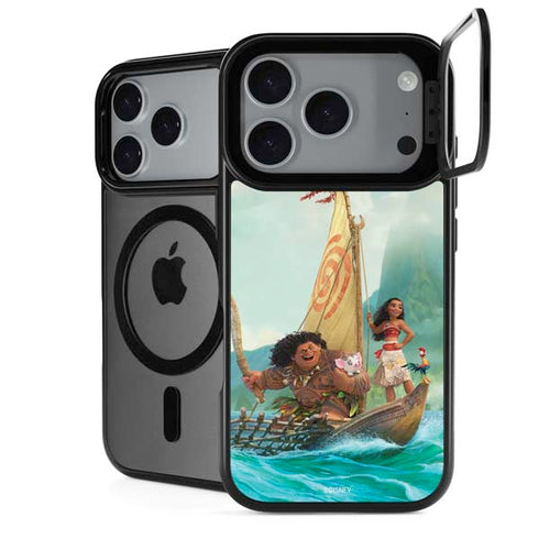 Disney Princess Moana and Maui Set Sail iPhone 17 Pro Max Kickstand Case