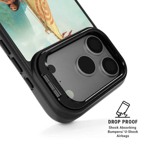 Disney Princess Moana and Maui Set Sail iPhone 17 Pro Max Kickstand Case
