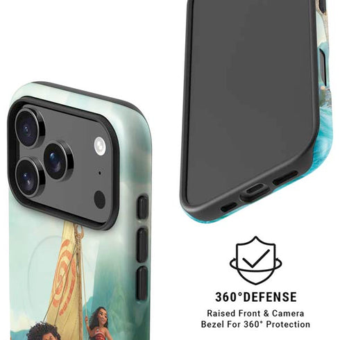 Disney Princess Moana and Maui Set Sail iPhone 17 Pro Max Magsafe Impact Case