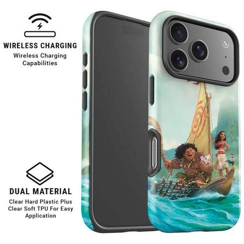 Disney Princess Moana and Maui Set Sail iPhone 17 Pro Max Magsafe Impact Case