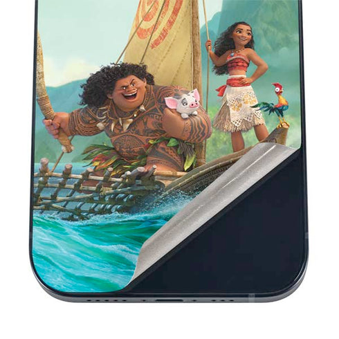 Disney Princess Moana and Maui Set Sail iPhone 17 Pro Max Skin