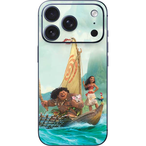Disney Princess Moana and Maui Set Sail iPhone 17 Pro Skin