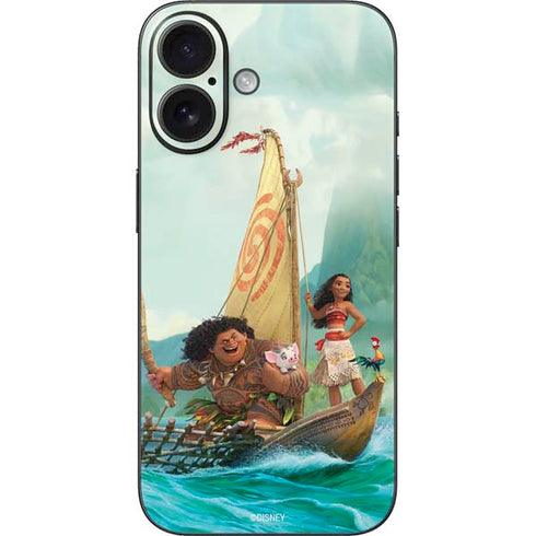 Disney Princess Moana and Maui Set Sail iPhone 17 Skin