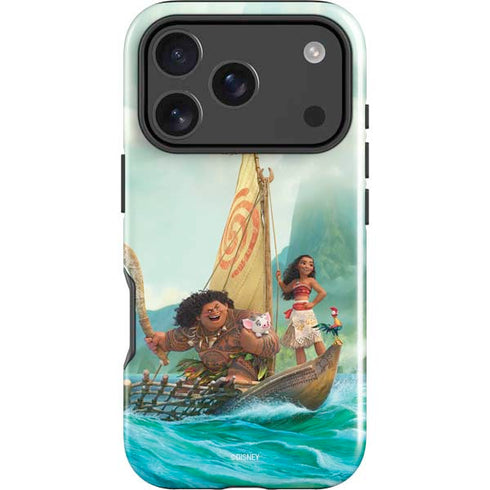 Disney Princess Moana and Maui Set Sail iPhone 18 Pro Max Impact Case