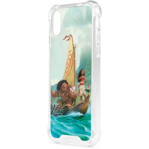 Disney Moana and Maui Set Sail iPhone XS Clear Case