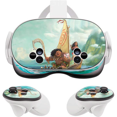 Disney Princess Moana and Maui Set Sail Meta Quest 3S Skin