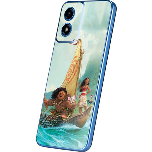 Disney Princess Moana and Maui Set Sail Moto G Play 4G (2024) Skin