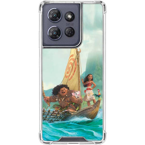 Disney Princess Moana and Maui Set Sail Moto G Play 5G (2025) Clear Case
