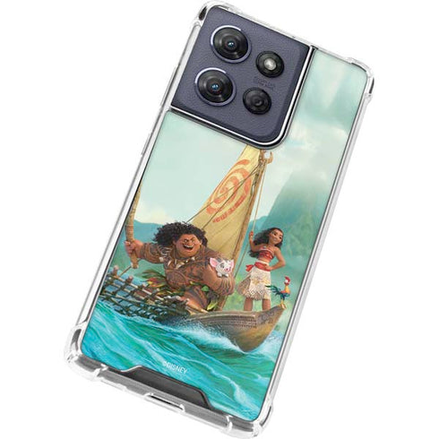 Disney Princess Moana and Maui Set Sail Moto G Play 5G (2025) Clear Case