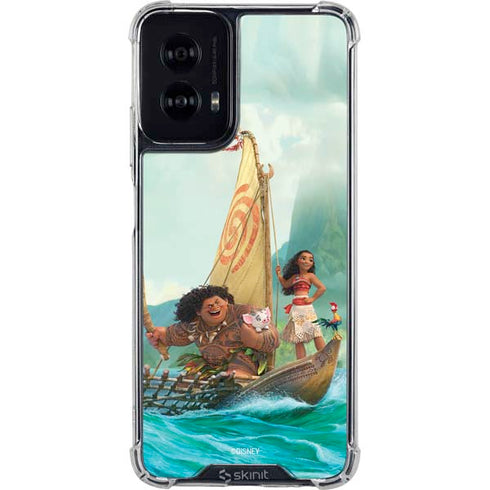 Disney Moana and Maui Set Sail Moto G Power 5G (2024) Clear Case