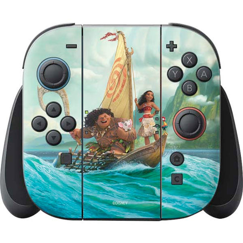 Disney Princess Moana and Maui Set Sail Nintendo Skins