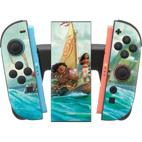 Disney Princess Moana and Maui Set Sail Nintendo Switch 2 (2025) Joy-Con Controller Skin