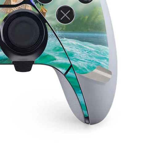 Disney Moana and Maui Set Sail PS5 DualSense Edge Pro Controller Skin
