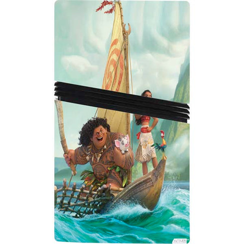 Disney Princess Moana and Maui Set Sail PS5 Pro Bundle Skin