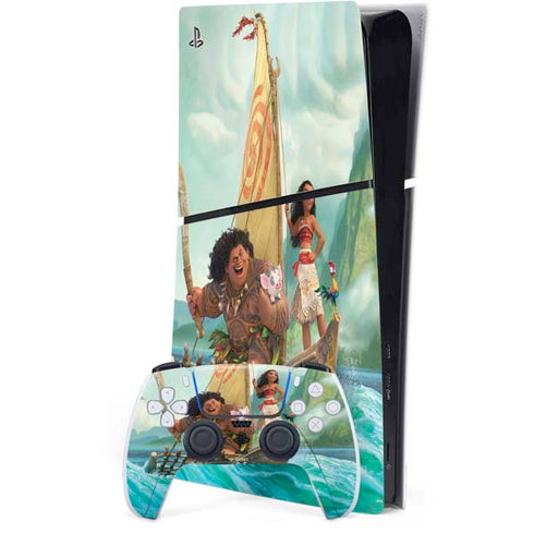 Disney Princess Moana and Maui Set Sail PlayStation PS5 Skins