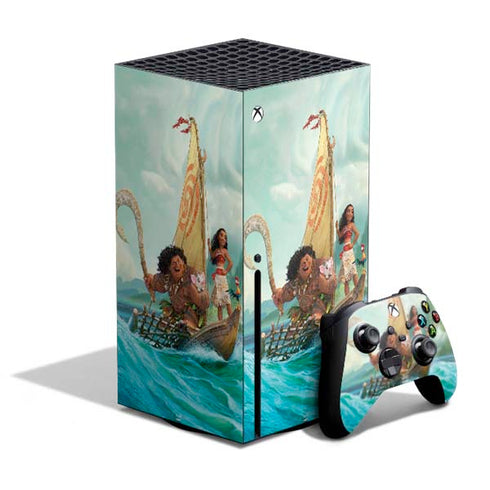 Disney Princess Moana and Maui Set Sail Xbox Series X Skins